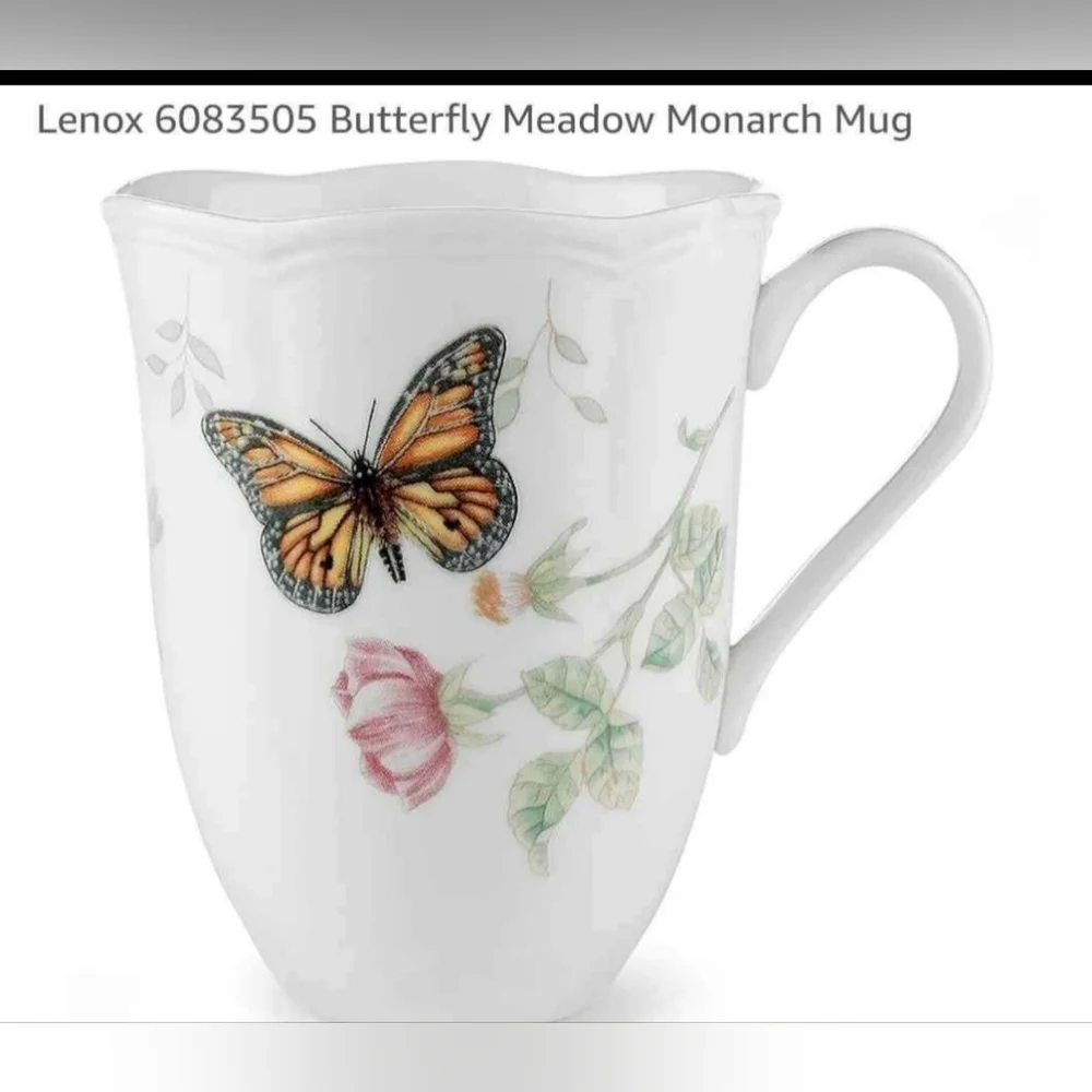 Lenox Monarch Butterfly set of 2 Mugs